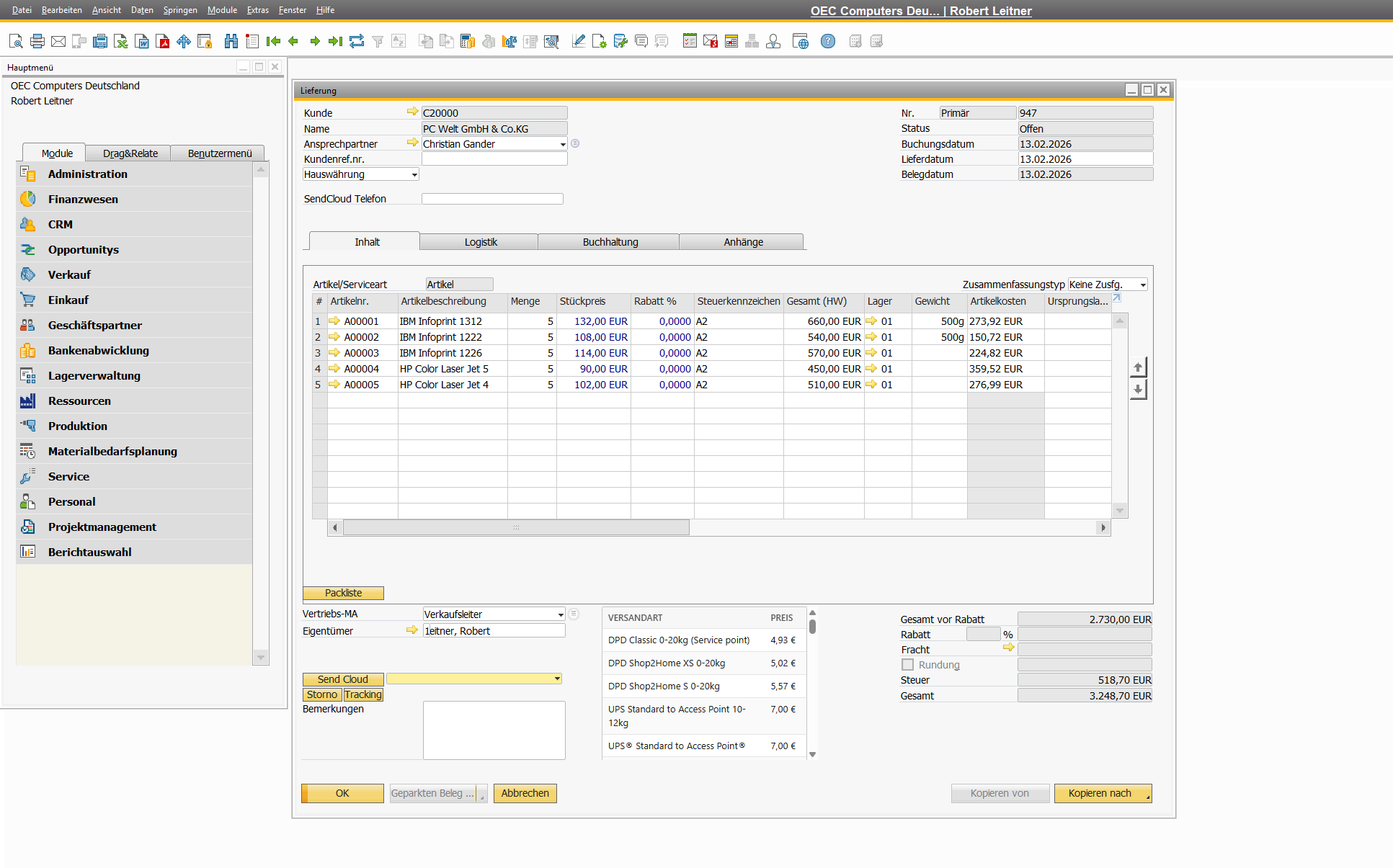 Sendcloud & SAP Business One: Versandprozesse vollständig automatisieren